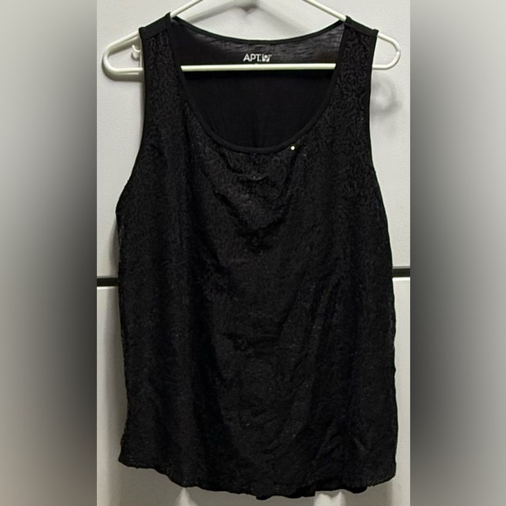 🏜️Apt. 9 Black Sequin Sleeveless Tunic
